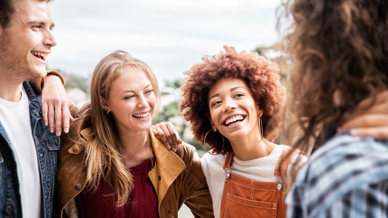 Friends laughing