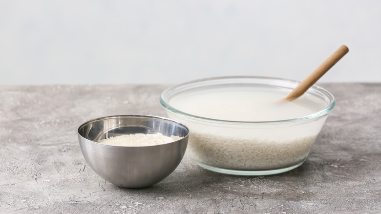 Rice water dish 