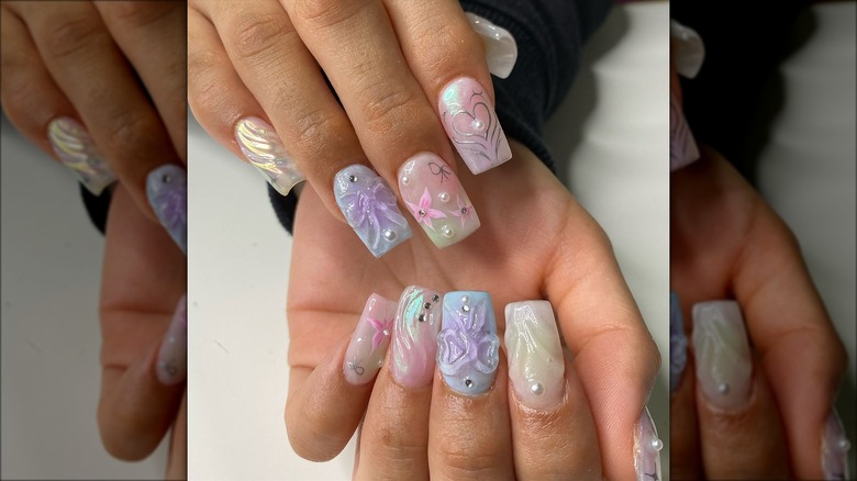 Fairycore nails