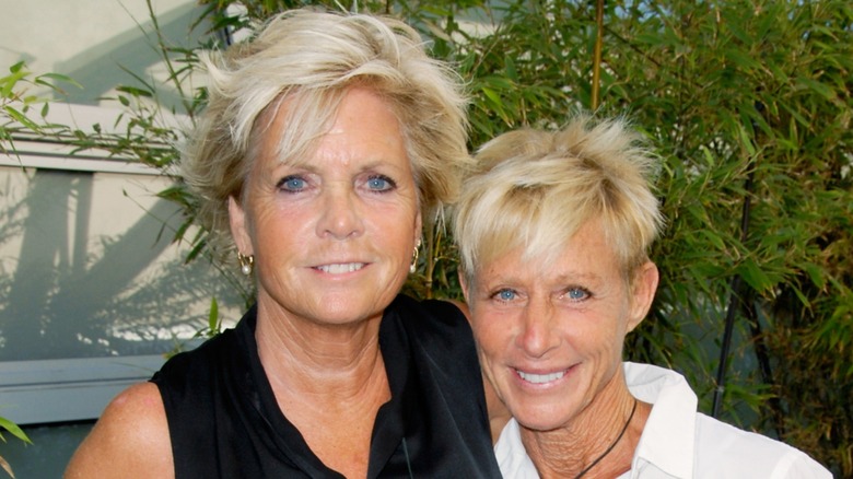 Meredith Baxter smiling alongside her wife Nancy Locke