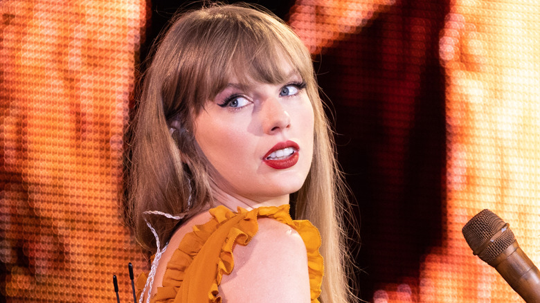 Taylor Swift in concert during her Eras Tour