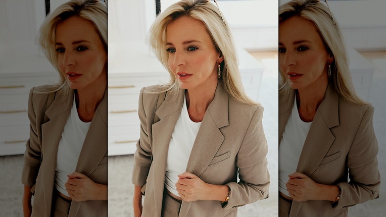 A close up of fashion influencer Erin Busbee