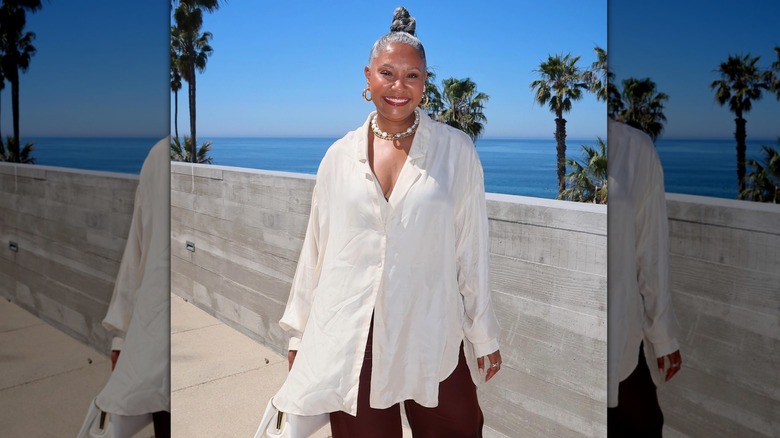 Fashion influencer Tennille Jenkins poses for a photo on vacation