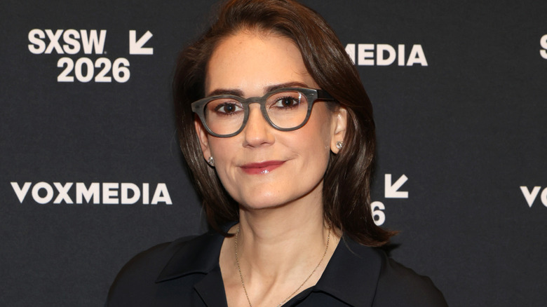 Jessica Tarlov at the Vox Media podcast stage in 2026