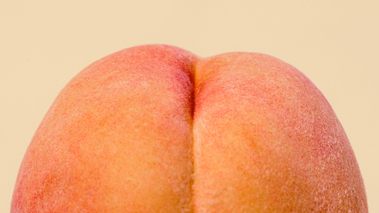 A closeup photo of peach