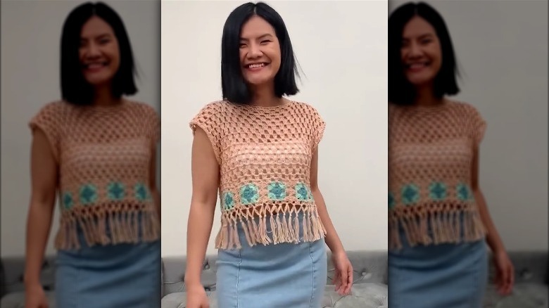 Crochet crop top