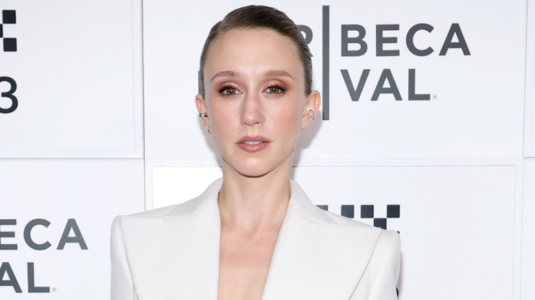 Taissa Farmiga posing on red carpet