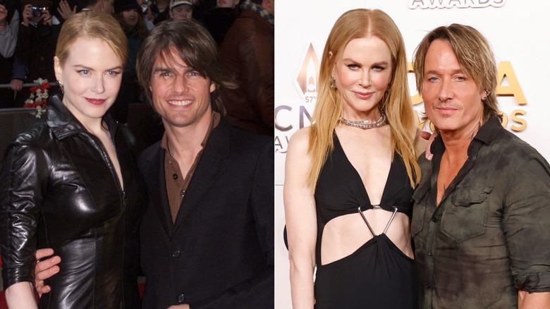 Nicole Kidman with Tom Cruise and Nicole Kidman with Keith Urban