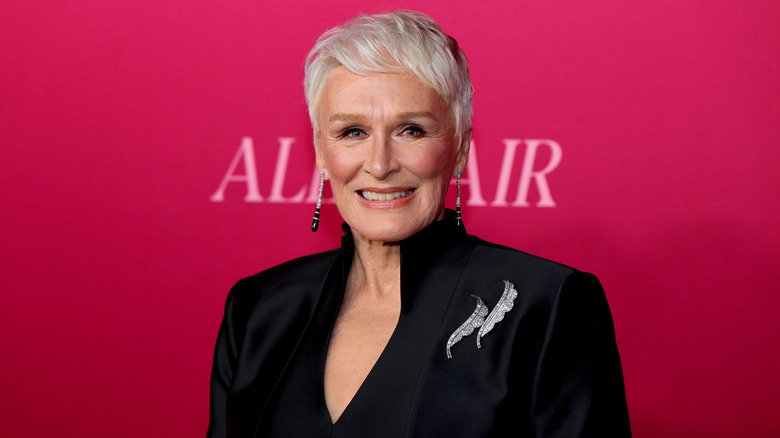 Glenn Close smiles on the red carpet in 2025