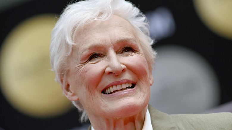 Glenn Close pictured smiling in 2026