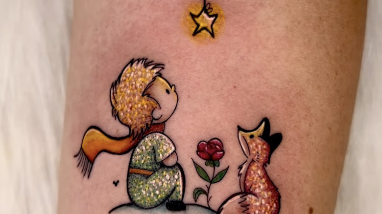 Petit prince glitter tattoo