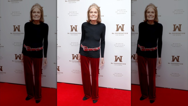 Gloria Steinem at an award show in 2023