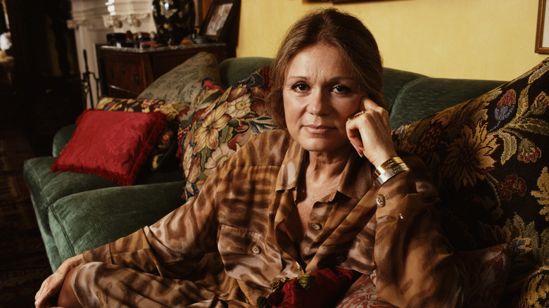 Gloria Steinem pictured in 1990
