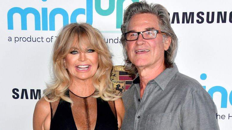 Goldie Hawn and Kurt Russell smiling