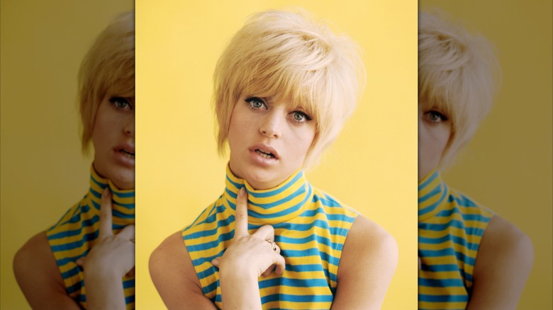 Goldie Hawn posing in 1965