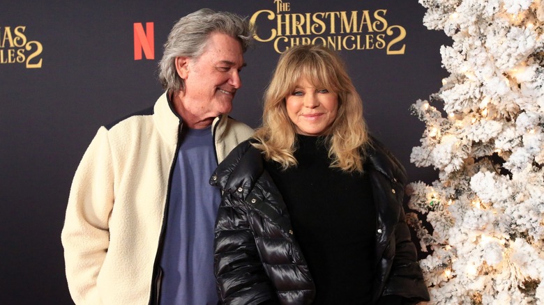 Kurt Russell and Goldie Hawn on the red carpet together in 2020