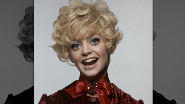 A portrait of Goldie Hawn smiling in 1969.