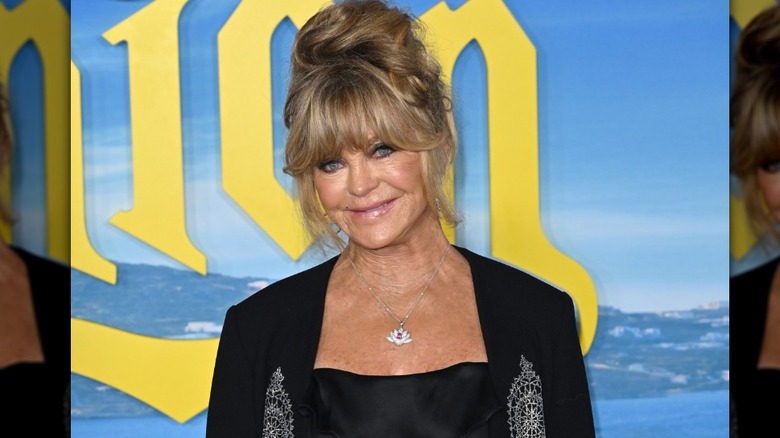 Goldie Hawn at the premiere for "Glass Onion: A Knives Out Mystery" at the Academy Museum november 2022