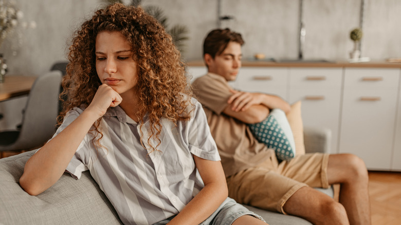 Sad couple