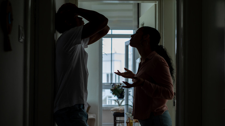 Couple arguing