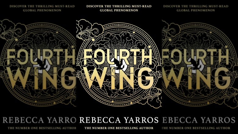The front cover of Fourth Wing by Rebecca Yarros