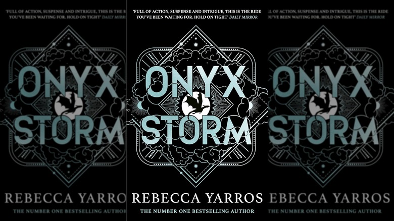 The front cover of Onyx Storm by Rebecca Yarros