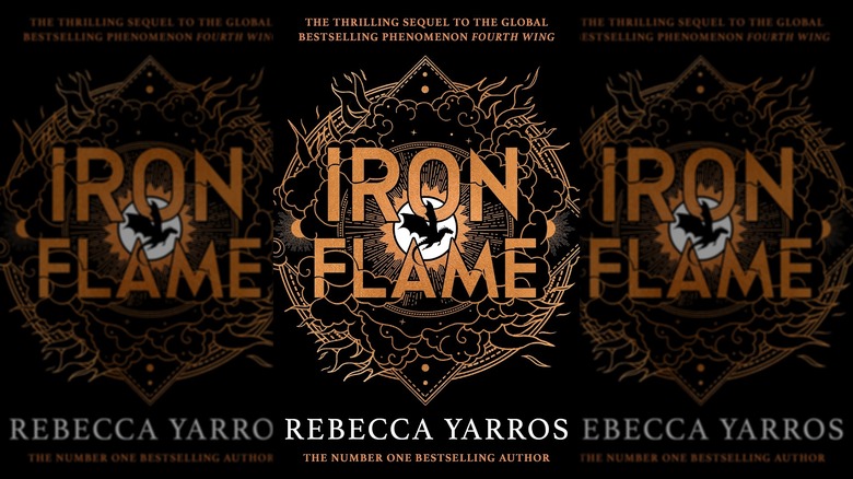The front cover of Iron Flame by Rebecca Yarros