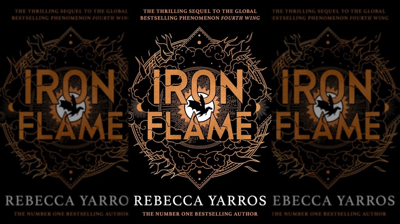The front cover of Iron Flame by Rebecca Yarros