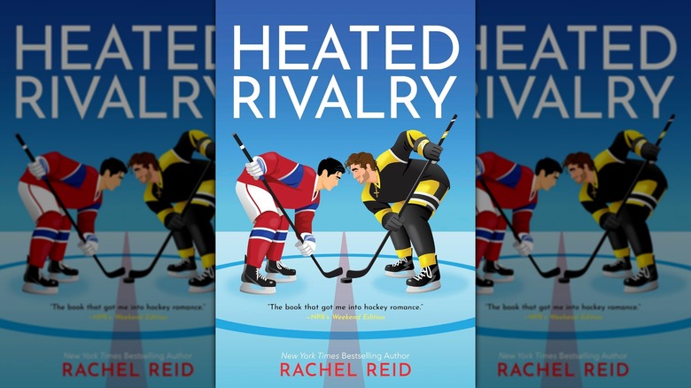 The front cover of Heated Rivalry by Rachel Reid