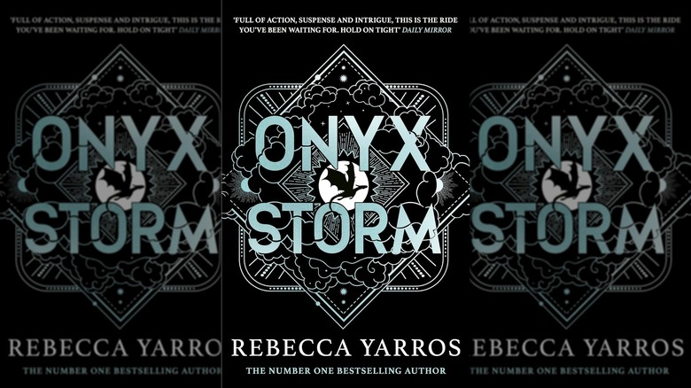 The front cover of Onyx Storm by Rebecca Yarros