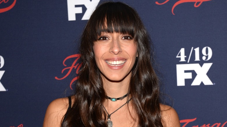 Oona Chaplin on the red carpet at FX's 2017 Upfront event