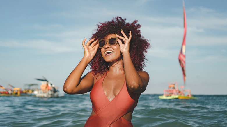 Woman on the water