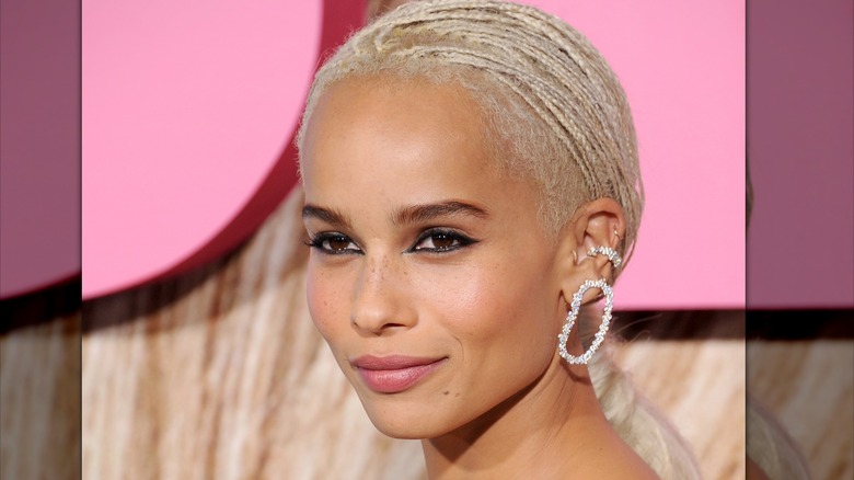 Zoe Kravitz with micro braids