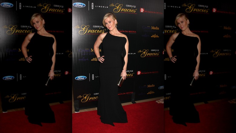 Alison Sweeney on the red carpet wearing a black gown