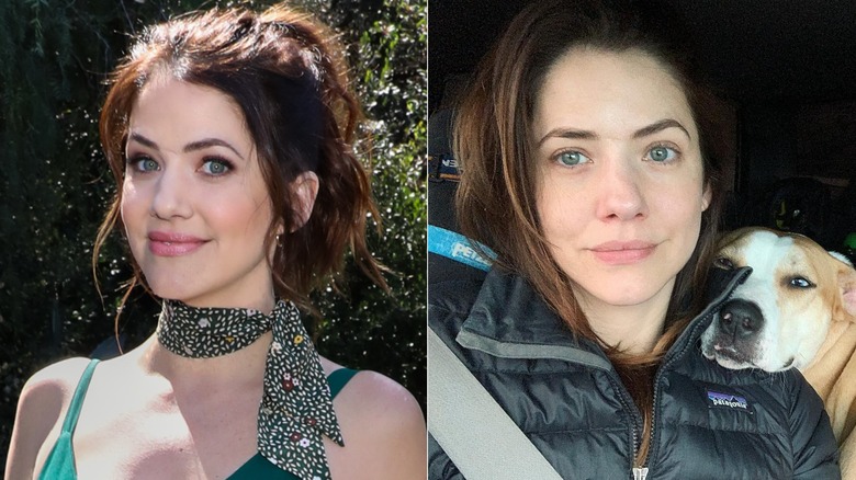 Julia Gonzalo with and without makeup, side by side photos