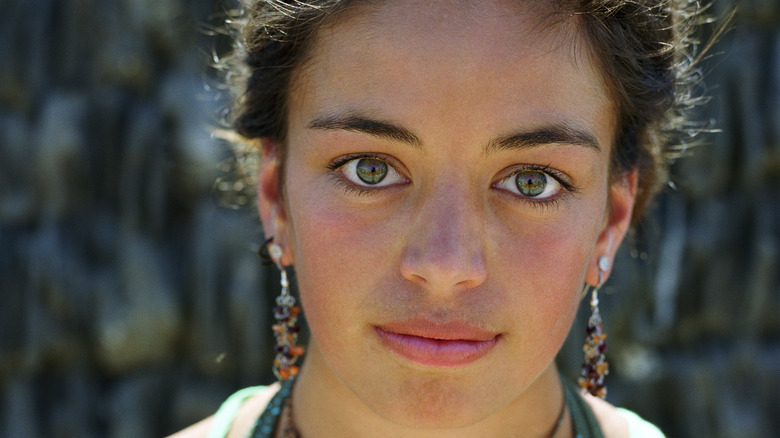 Green eyed woman