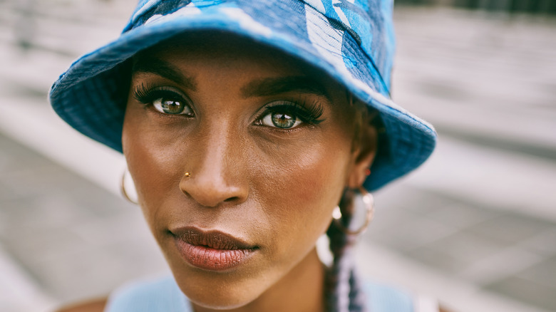 Green eyed woman