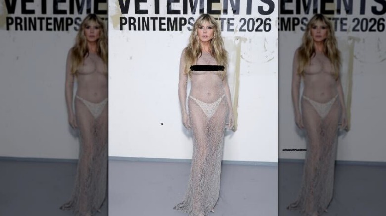 Heidi Klum Paris fashion week October 2025