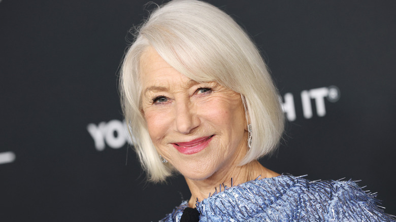 Helen Mirren smiles on the red carpet in 2025