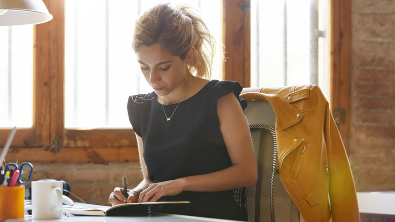 Woman at desk