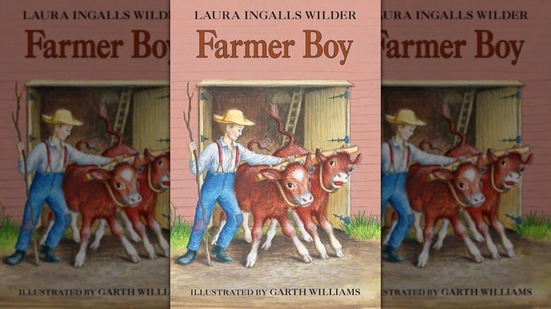 The front cover of "Farmer Boy" by Laura Ingalls Wilder