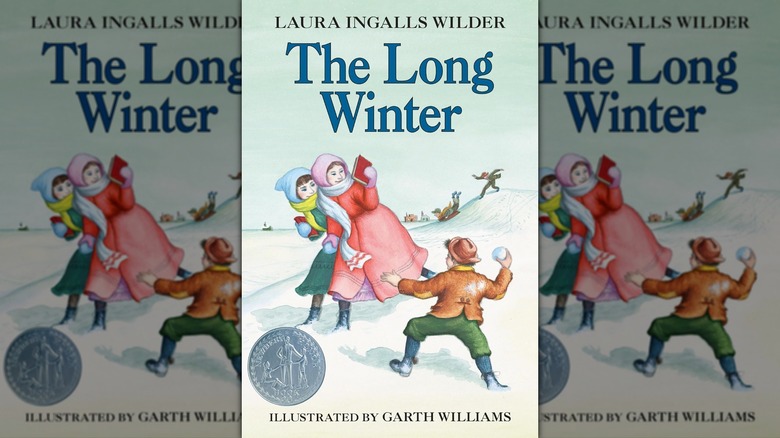 The front cover of "The Long Winter" by Laura Ingalls Wilder