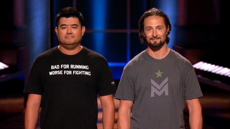 Matthew Griffin and Donald Lee pitch Combat Flip Flops on Shark Tank Season 7