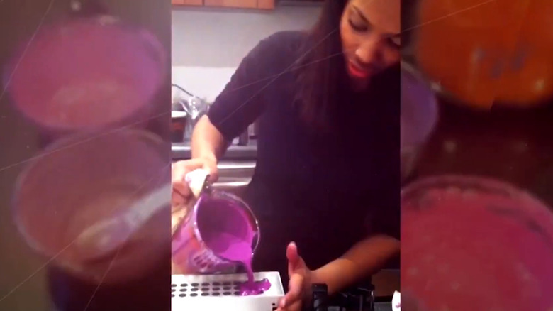 Melissa Butler making lipstick
