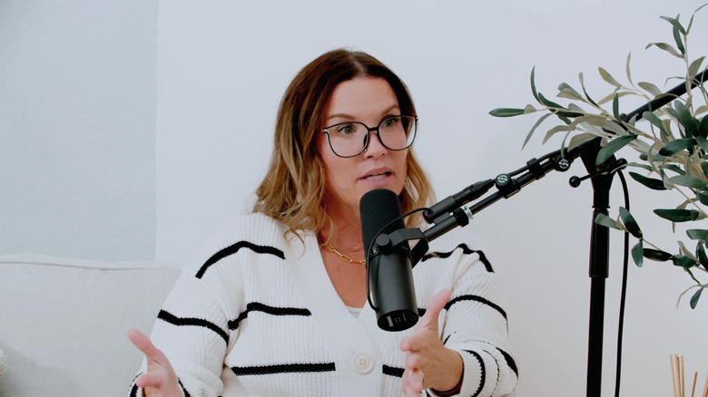 Lyndsay Lamb speaks into microphone