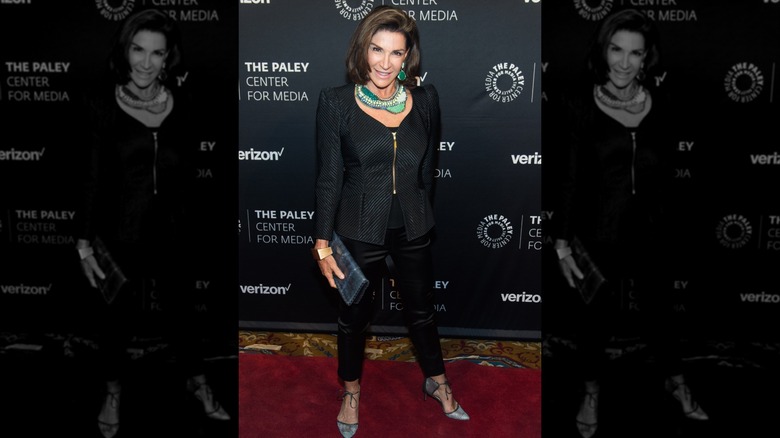 Hilary Farr smiles on the red carpet in 2017