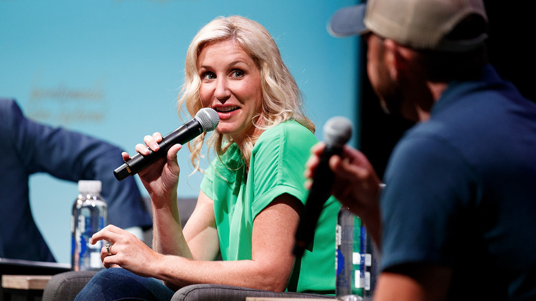 Jenny Marrs speaking onstage at Reel Magic Mornings in 2022