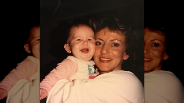 Erin Napier as a baby with her mom