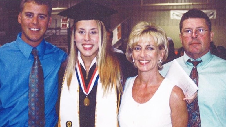 A young Erin Napier with her family on her high school graduation day