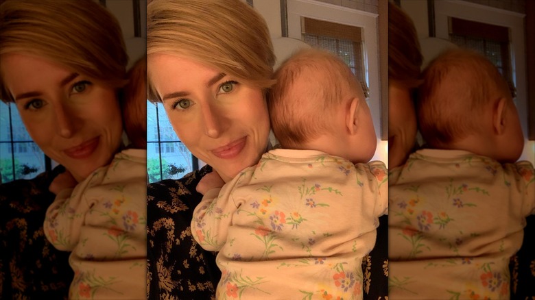 Erin Napier with her baby daughter in 2021